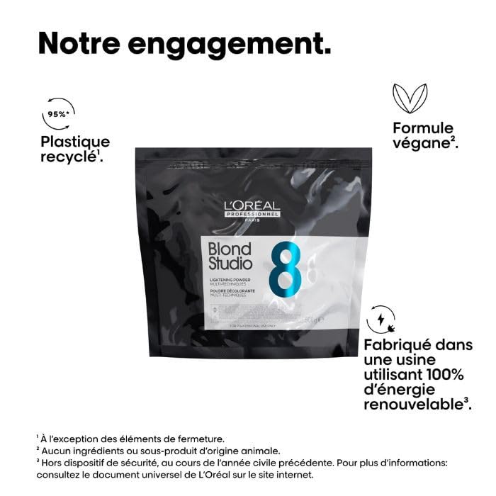 L'Oreal Studio 8 Bleaching Powder Blond 500g : Amazon.com.be: Beauty